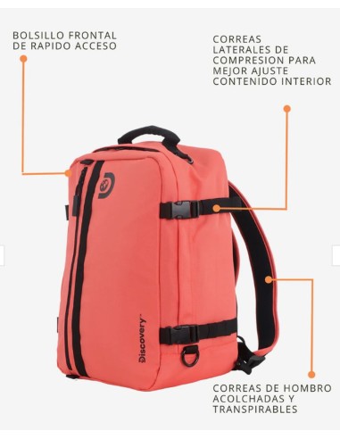 Mochila de Cabina Andes - Portátil 15'' Coral
