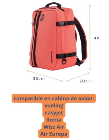 Mochila de Cabina Andes - Portátil 15'' Coral