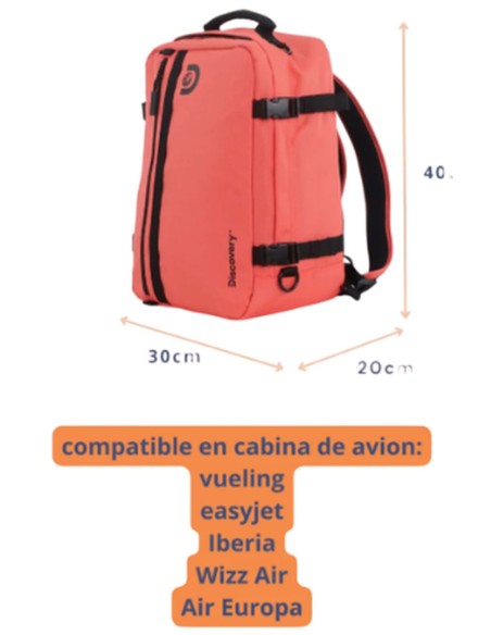 Mochila de Cabina Andes - Portátil 15'' Coral