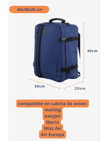 Mochila de Cabina Andes - Portátil 15'' Azul
