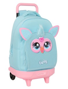 MOCHILA GDE. C/RUEDAS COMPACT EXTRAIBLE FURBY Mochilas Es...
