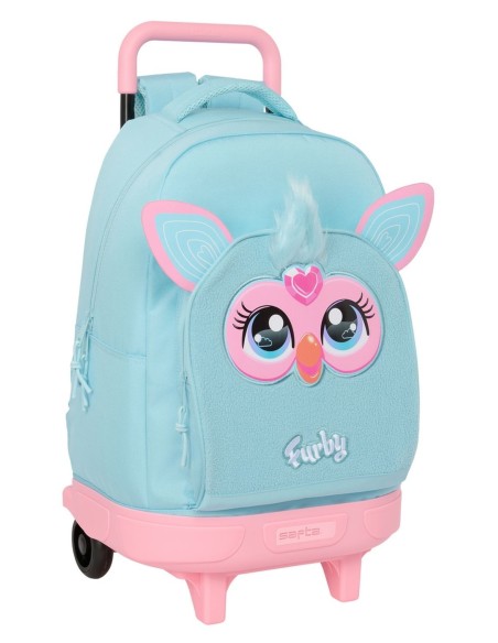 MOCHILA GDE. C/RUEDAS COMPACT EXTRAIBLE FURBY Mochilas Es...