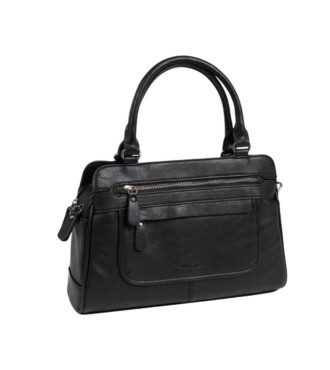 Bolso Clasico Doble Asa Corta Matties 21958-20 Negro