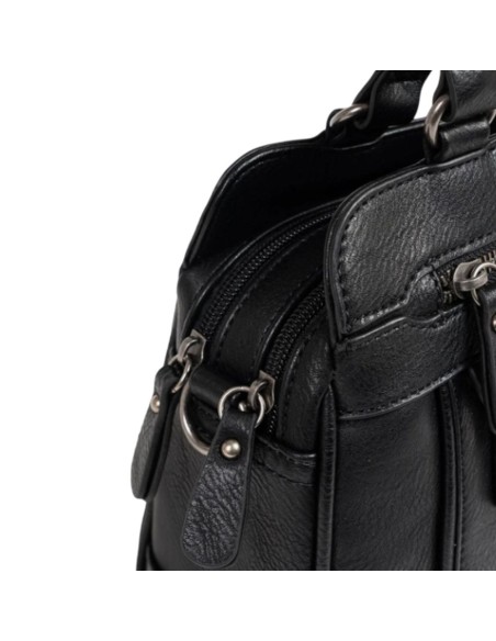 Bolso Clasico Doble Asa Corta Matties 21958-20 Negro