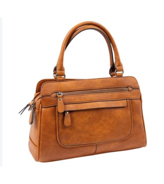 Bolso Clasico Doble Asa Corta Matties 21958-17 Cuero