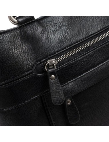 Bolso Clasico Doble Asa Hombro Matties 21957-20 Negro