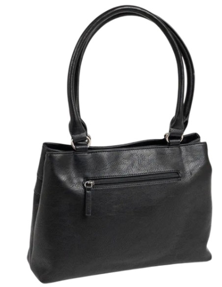 Bolso Clasico Doble Asa Hombro Matties 21957-20 Negro