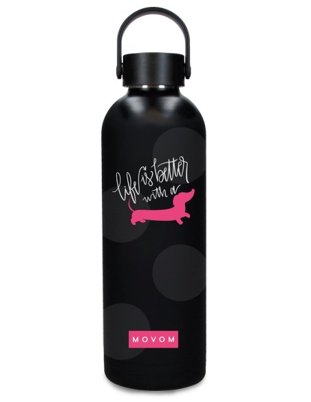 3183349 BOTELLA TÉRMICA 500 ML. NEW ADVENT. TECKEL NEGRO