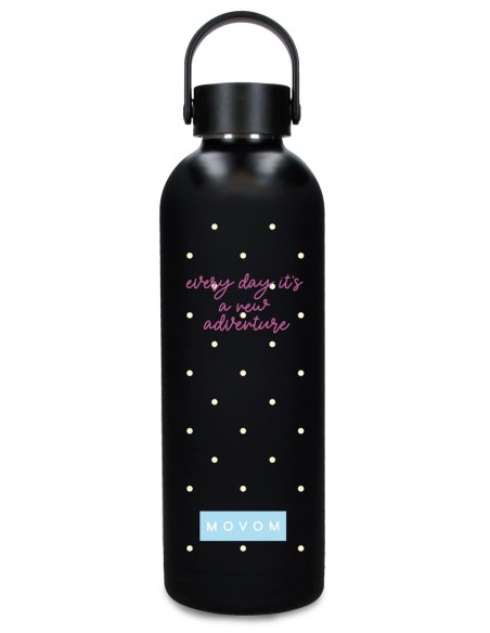 318334C BOTELLA TÉRMICA 500 ML. NEW ADVENT. ADVENTURE NEGRO