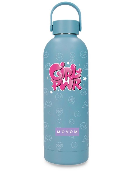318334D BOTELLA TÉRMICA 500 ML. NEW ADVENT. POWER GIRL AZUL