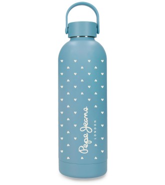6063349 BOTELLA TÉRMICA 500 ML. PJL ABBEY HEARTS AZUL