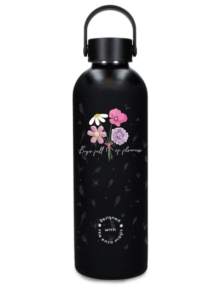 992332A BOTELLA TÉRMICA 500 ML. MAGICAL FULL OF FLOWERS NEG