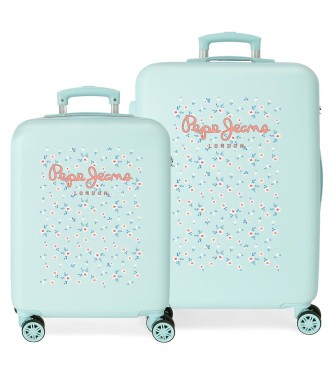 6421422 SET/2 TROLLEY ABS 55-70CM. 4R. PJL LESLIE TURQUESA