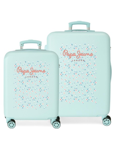 6421422 SET/2 TROLLEY ABS 55-70CM. 4R. PJL LESLIE TURQUESA