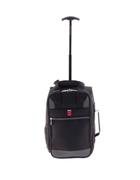 Bolso Mochila Con Ruedas Ryanair Metro Negro