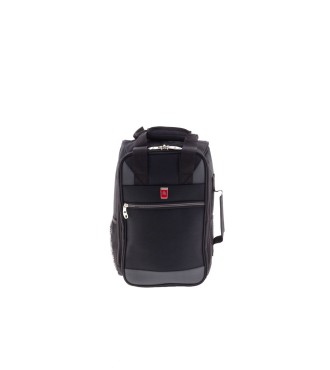Bolso Mochila Con Ruedas Ryanair Metro Negro 2