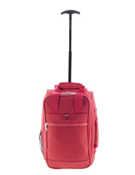 Bolso Mochila Con Ruedas Ryanair Metro Rojo