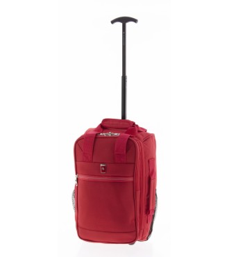 Bolso Mochila Con Ruedas Ryanair Metro Rojo 2