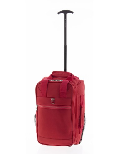 Bolso Mochila Con Ruedas Ryanair Metro Rojo