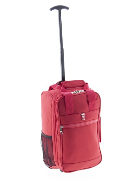 Bolso Mochila Con Ruedas Ryanair Metro Rojo