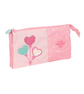 PORTATODO TRIPLE RECICLADO BLACKFIT8 "GLOBITOS"