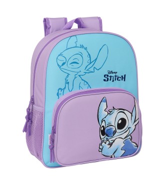 MOCHILA JUNIOR ADAPT.CARRO STITCH "SWEET"