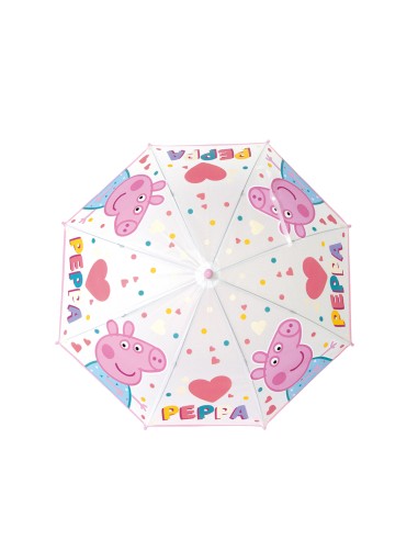 PARAGUAS MANUAL 46 cm PEPPA PIG "HAVING FUN"