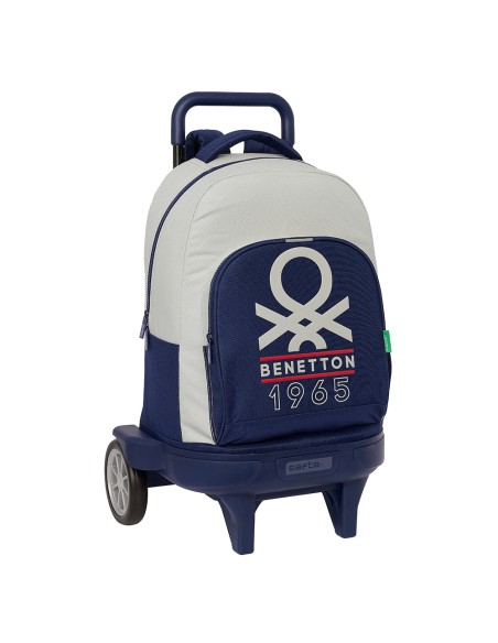 MOCHILA GDE. C/RUEDAS COMPACT EVOL. EXT. BENETTON "VARSITY"