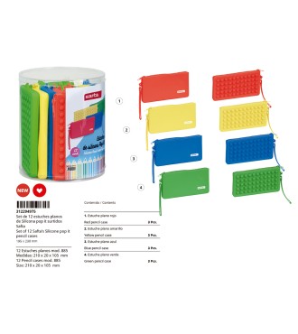 SET 12 PORT. PLANOS SILICONA SURT. POP IT 2