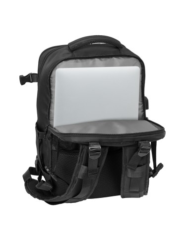 MOCHILA VIAJE CABINA PORTATIL 15,6'' SAFTA "NEGRO"