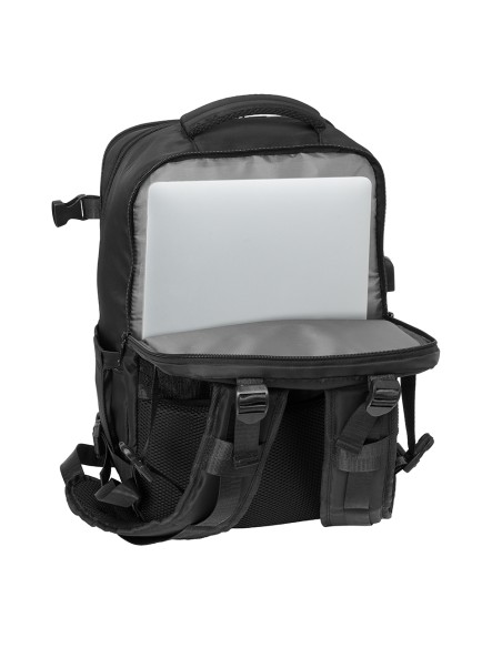 MOCHILA VIAJE CABINA PORTATIL 15,6'' SAFTA "NEGRO"