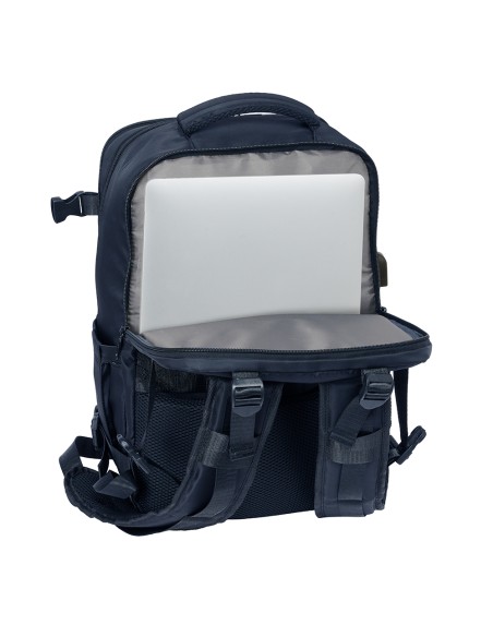 MOCHILA VIAJE CABINA PORTATIL 15,6'' SAFTA "MARINO"