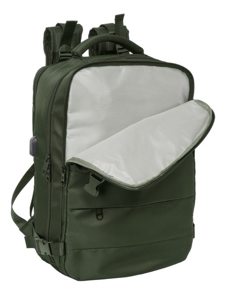 MOCHILA VIAJE CABINA PORTATIL 15,6'' SAFTA "VERDE"