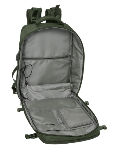 MOCHILA VIAJE CABINA PORTATIL 15,6'' SAFTA "VERDE"