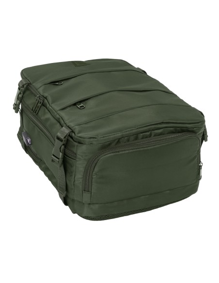 MOCHILA VIAJE CABINA PORTATIL 15,6'' SAFTA "VERDE"