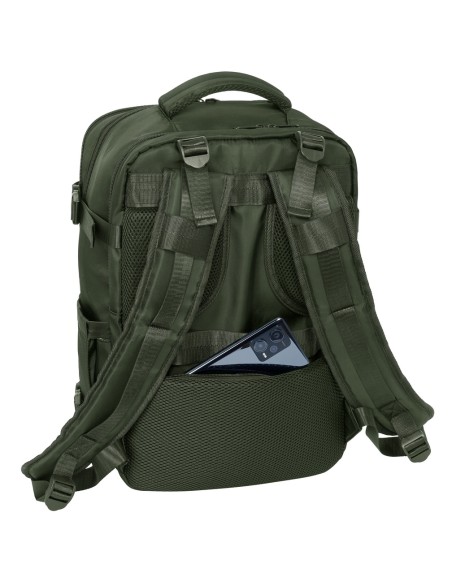 MOCHILA VIAJE CABINA PORTATIL 15,6'' SAFTA "VERDE"