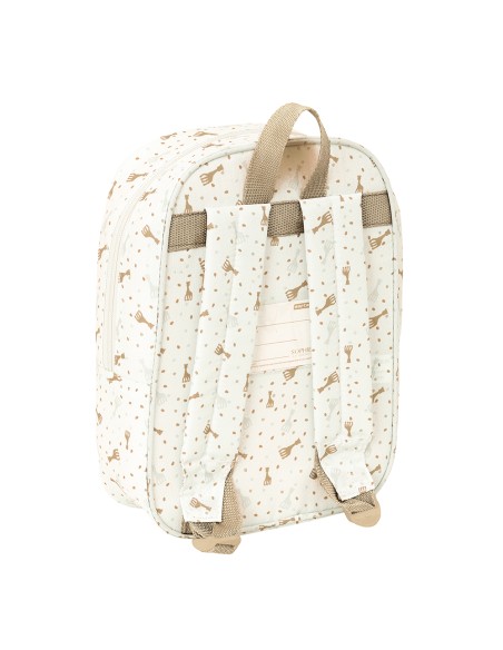 MOCHILA INFANTIL RECIC Y REPELENTE AGUA SOPHIE LA GIRAFE HONEY