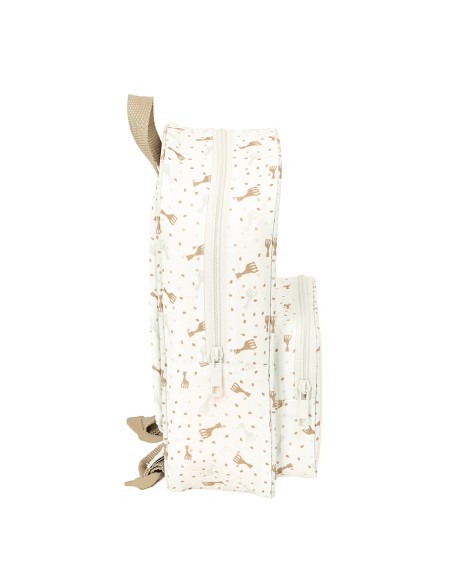 MOCHILA INFANTIL RECIC Y REPELENTE AGUA SOPHIE LA GIRAFE HONEY