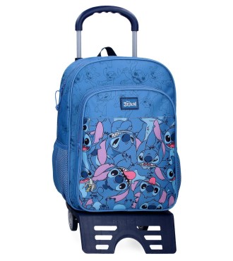 43823T2 MOCHILA ADAP. 40CM. C/CARRO. HAPPY STITCH