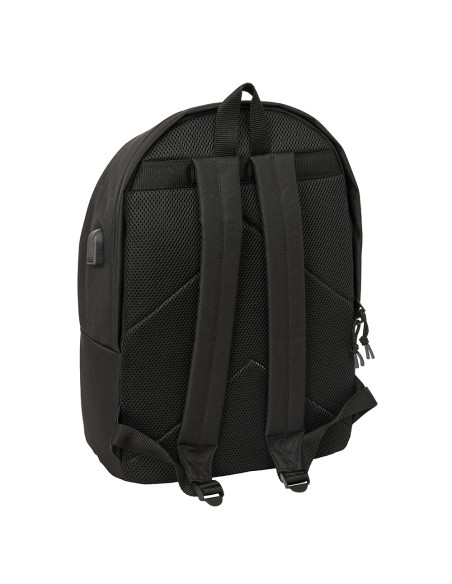 MOCHILA DOBLE PARA PORTATIL 15,6"+USB ATCO. DE MADRID TEEN BLACK