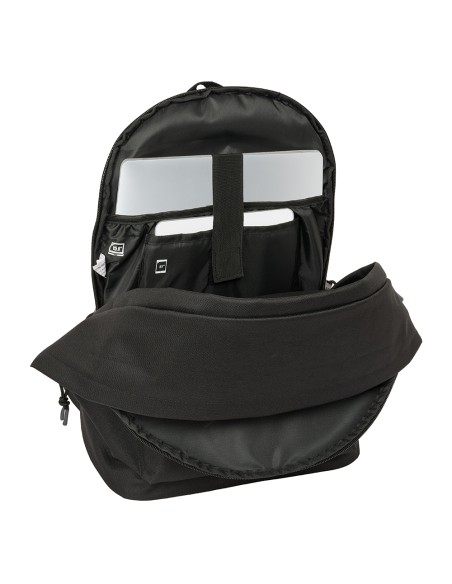 MOCHILA DOBLE PARA PORTATIL 15,6"+USB ATCO. DE MADRID TEEN BLACK