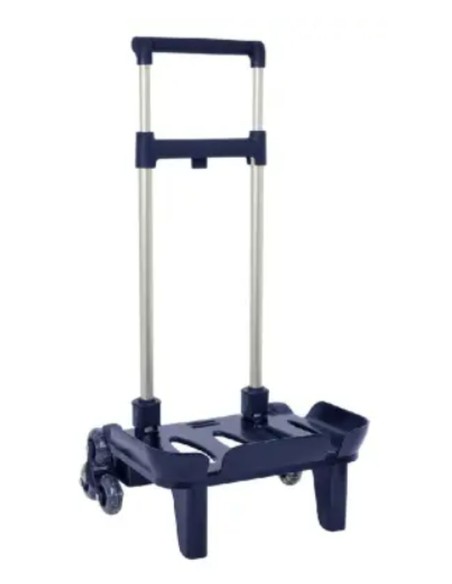 CARRO POR. PLE. TRIPLE RUEDA AZUL MARINO