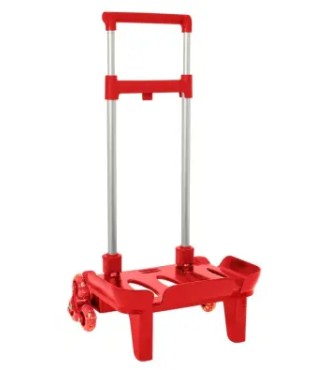 CARRO POR. PLE. TRIPLE RUEDA ROJO