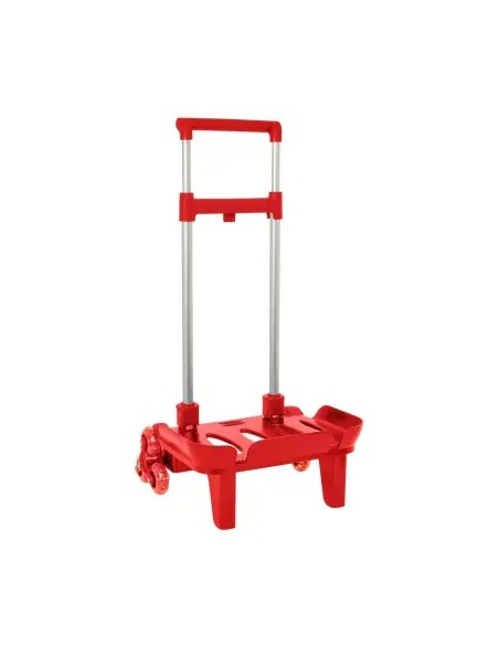 CARRO POR. PLE. TRIPLE RUEDA ROJO