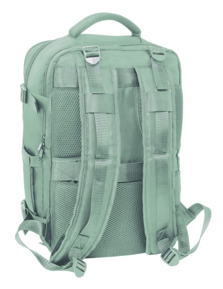MOCHILA VIAJE CABINA PORTATIL 15,6'' SAFTA "VERDE PASTEL"