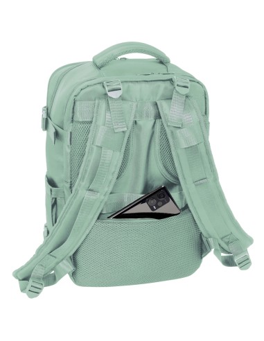 MOCHILA VIAJE CABINA PORTATIL 15,6'' SAFTA "VERDE PASTEL"
