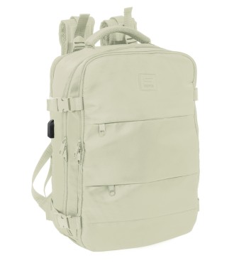 MOCHILA VIAJE CABINA PORTATIL 15,6'' SAFTA "BEIGE"