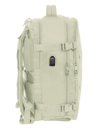 MOCHILA VIAJE CABINA PORTATIL 15,6'' SAFTA "BEIGE"