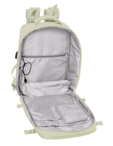 MOCHILA VIAJE CABINA PORTATIL 15,6'' SAFTA "BEIGE"