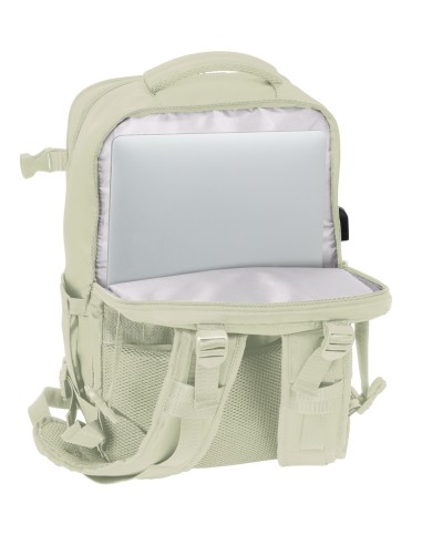 MOCHILA VIAJE CABINA PORTATIL 15,6'' SAFTA "BEIGE"